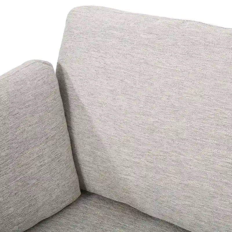 Sofá moderno de 3 plazas de 80.25 pulgadas con brazos acampanados, cojines y patas de madera