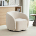 Sillón decorativo moderno Glam de terciopelo tapizado con giro de 360 grados