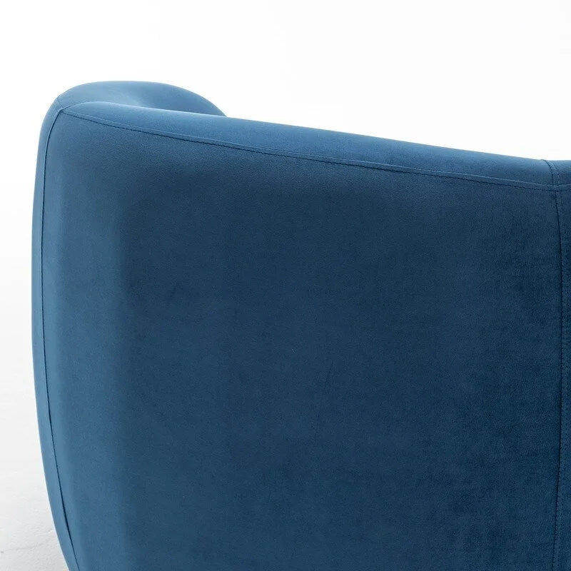 Sillón decorativo moderno Glam de terciopelo tapizado con giro de 360 grados