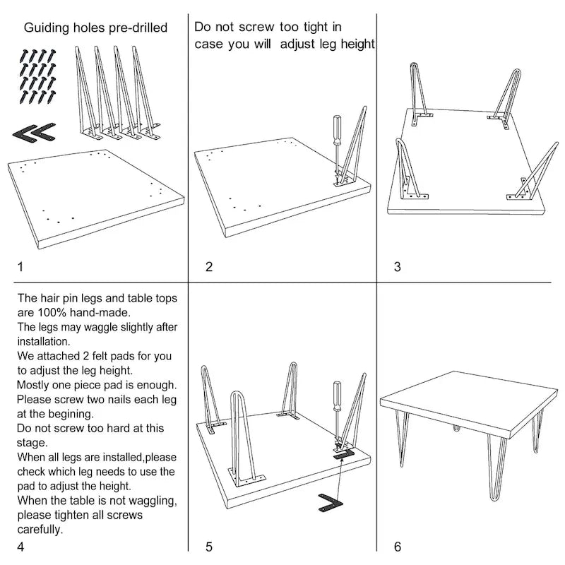 Mesa auxiliar de madera con patas de hierro