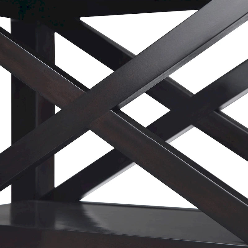 Mesa Auxiliar Estrecha de Madera Maciza con 1 Cajón y Estante Inferior, 14" de Ancho – 8 Opciones de Color