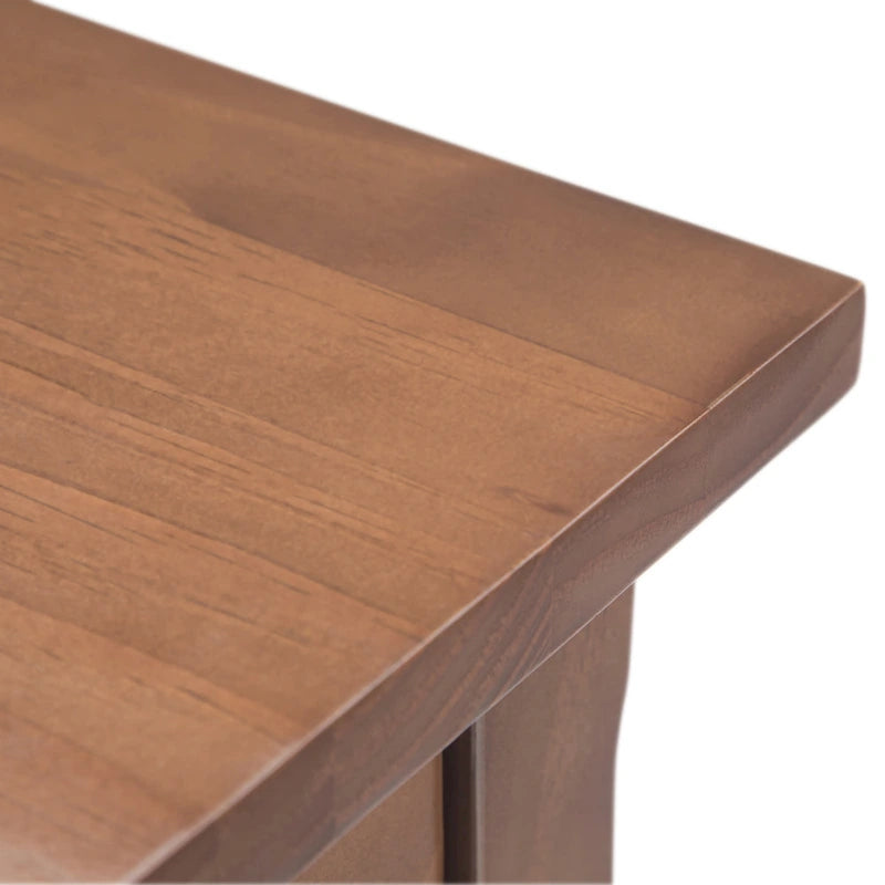 Mesa Auxiliar Estrecha de Madera Maciza con 1 Cajón y Estante Inferior, 14" de Ancho – 8 Opciones de Color