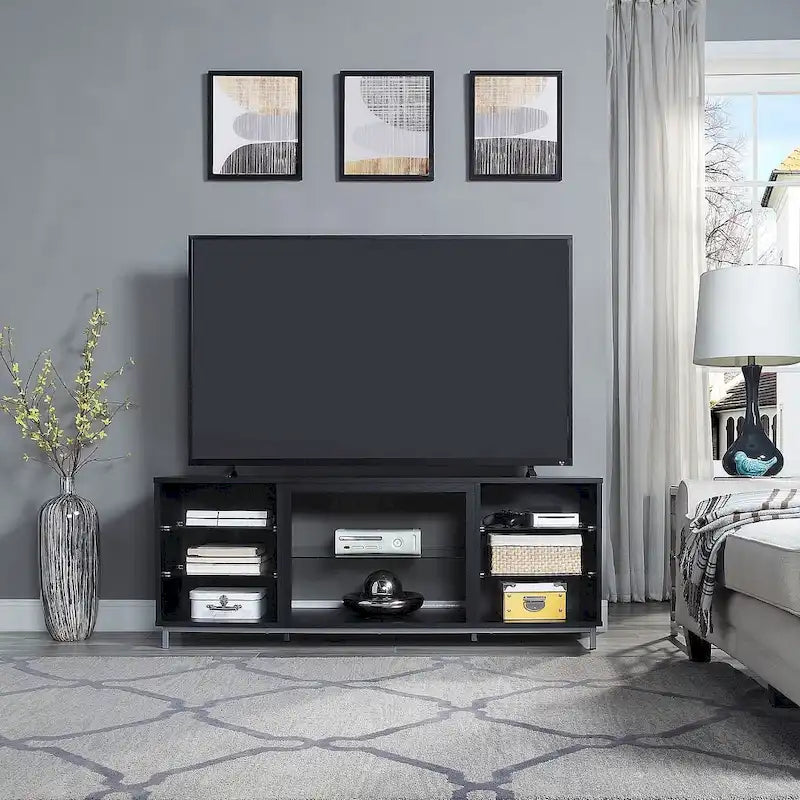 Consola de gabinete para medios con gestión de cables Brighton de 60 pulgadas de Manhattan Comfort