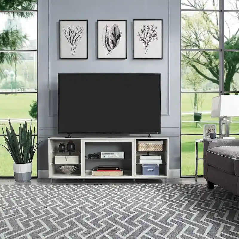 Consola de gabinete para medios con gestión de cables Brighton de 60 pulgadas de Manhattan Comfort