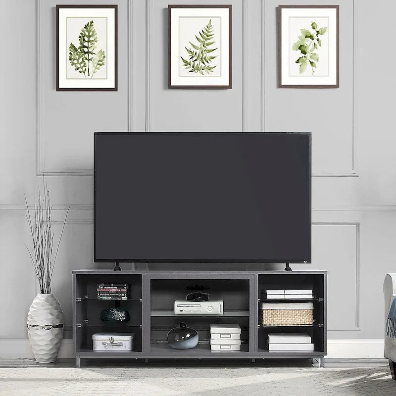 Consola de gabinete para medios con gestión de cables Brighton de 60 pulgadas de Manhattan Comfort
