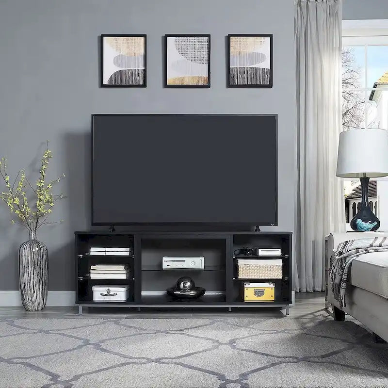 Consola de gabinete para medios con gestión de cables Brighton de 60 pulgadas de Manhattan Comfort