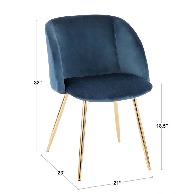 Sillas de comedor tapizadas con brazos curvos y patas de metal, juego de 2 – Varios colores