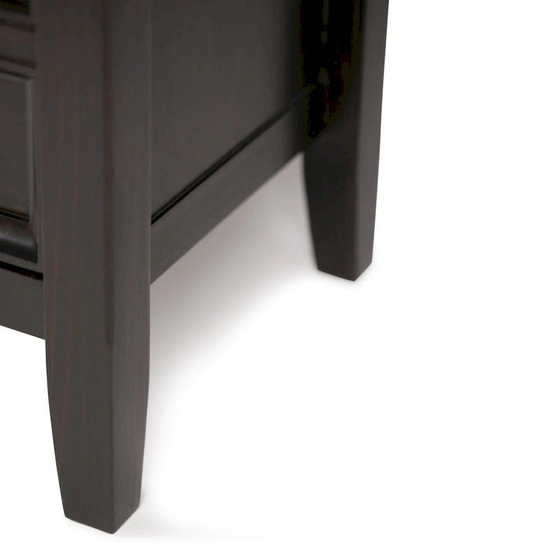 Mueble de TV transicional de madera maciza de 54 pulgadas de ancho - 54 An. x 18.9 Prof. x 31.9 Al.
