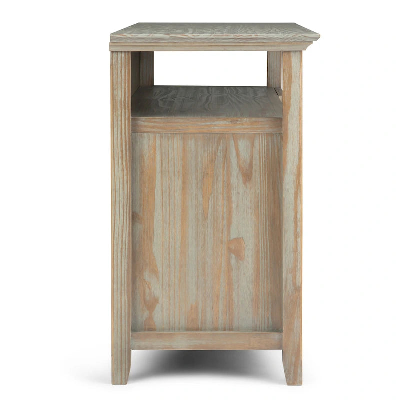 Mueble de TV transicional de madera maciza de 54 pulgadas de ancho - 54 An. x 18.9 Prof. x 31.9 Al.