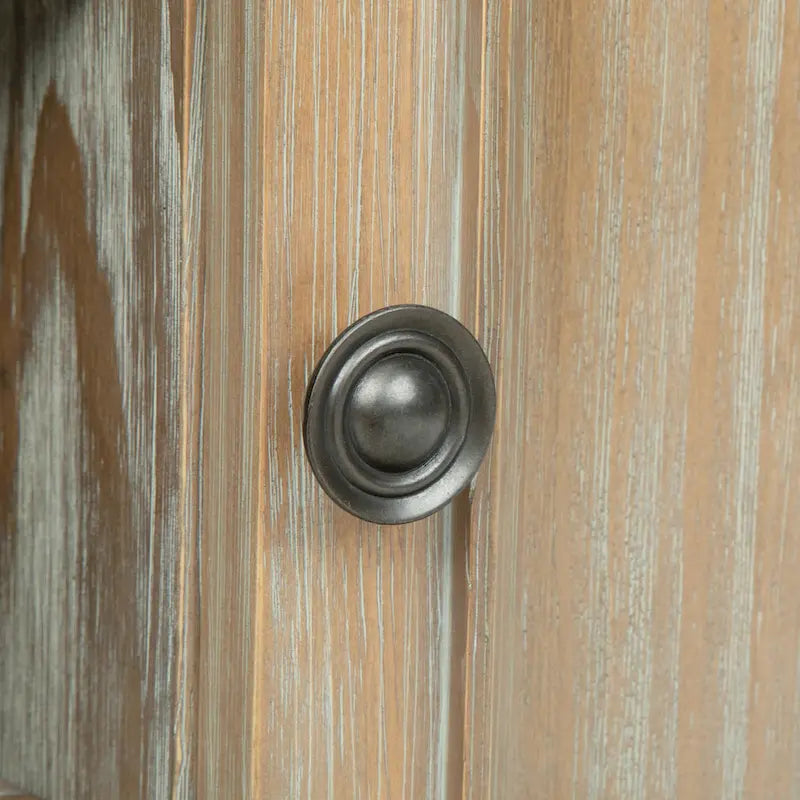 Mueble de TV transicional de madera maciza de 54 pulgadas de ancho - 54 An. x 18.9 Prof. x 31.9 Al.