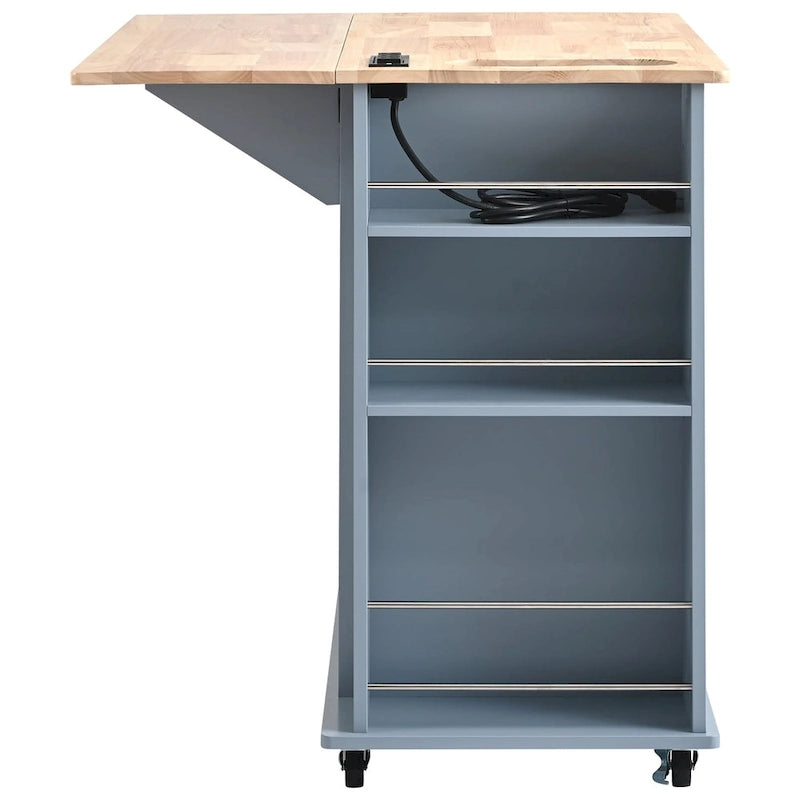 Isla de cocina con toma de corriente