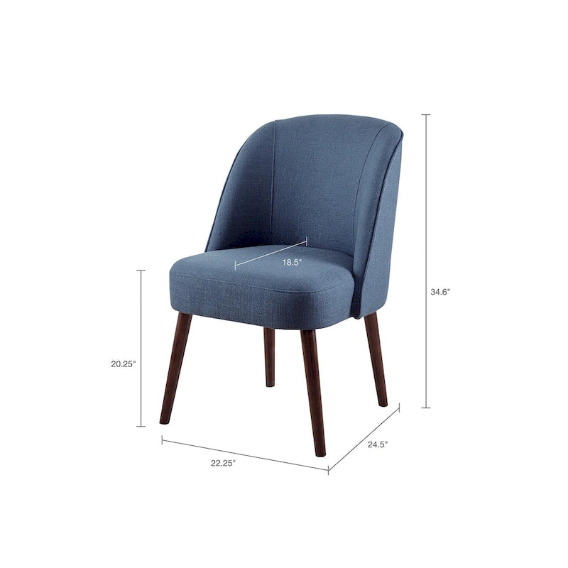 Silla de Comedor con Respaldo Redondeado - 22.25an x 24.5f x 34.6al