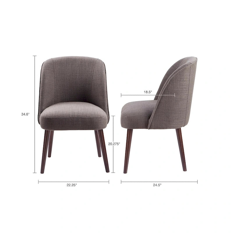 Silla de Comedor con Respaldo Redondeado - 22.25an x 24.5f x 34.6al