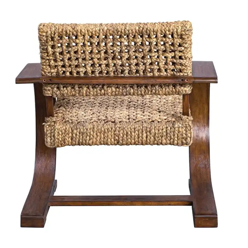 Sillón decorativo de fibras naturales