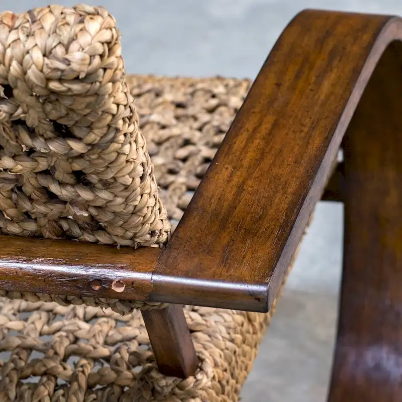Sillón decorativo de fibras naturales