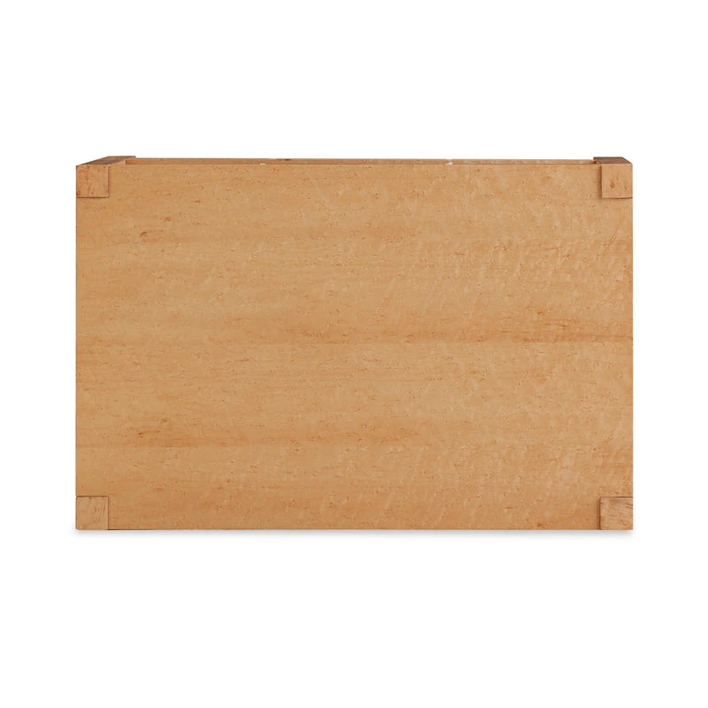 Mesita de noche de madera de 2 cajones