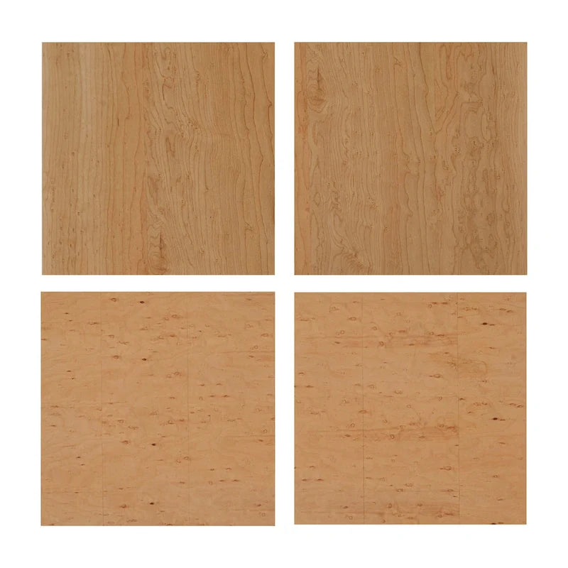Mesita de noche de madera de 2 cajones
