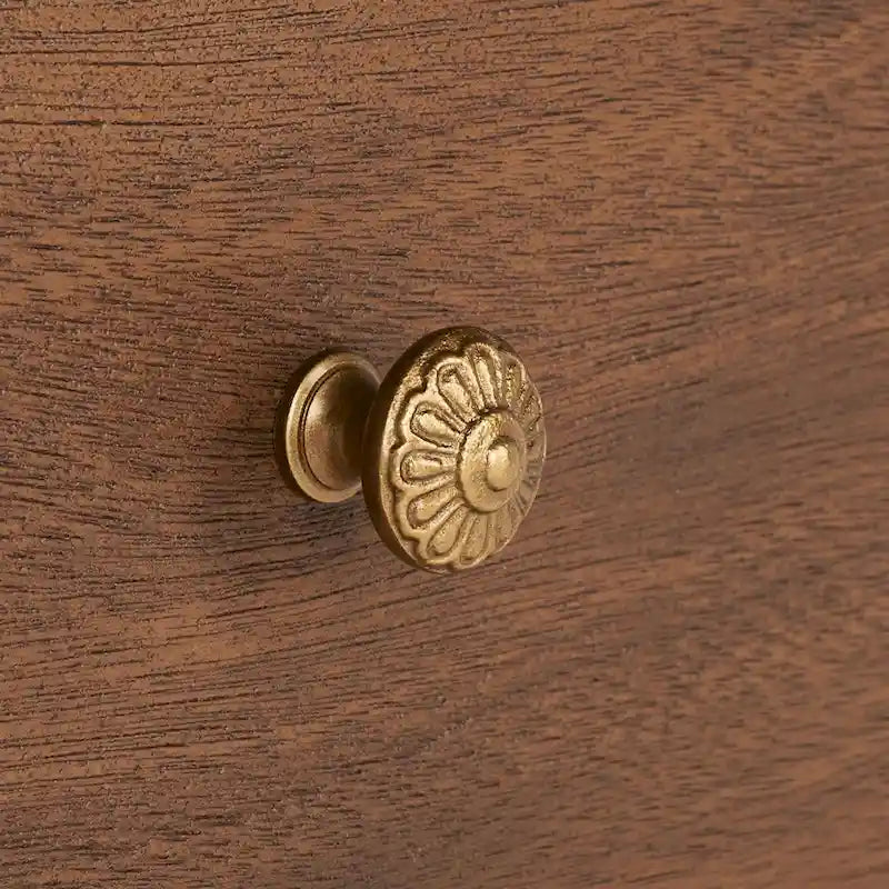 Buró de madera de 3 cajones