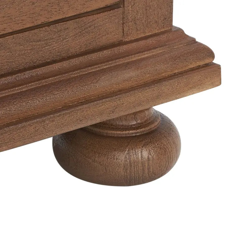 Buró de madera de 3 cajones