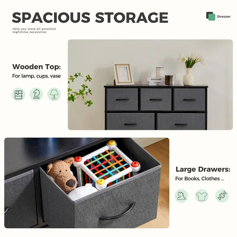 7 espacios de almacenamiento, taquillas de armario montadas, taquillas para muebles de dormitorio