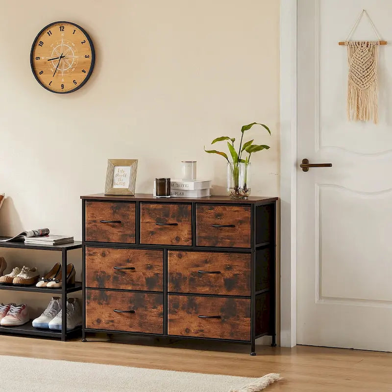 7 espacios de almacenamiento, taquillas de armario montadas, taquillas para muebles de dormitorio