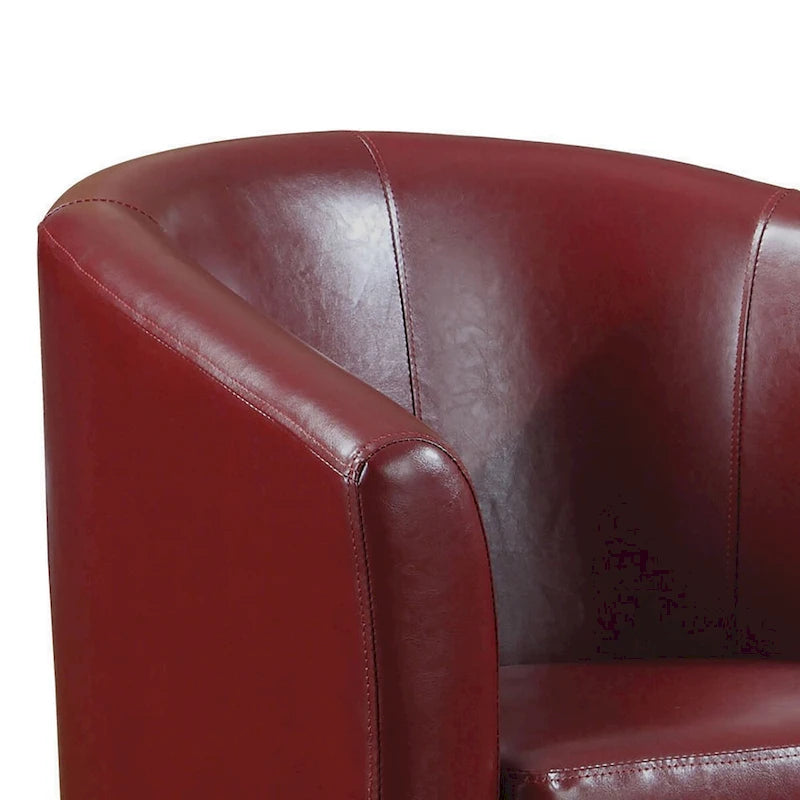 Sillón compacto con respaldo de barril