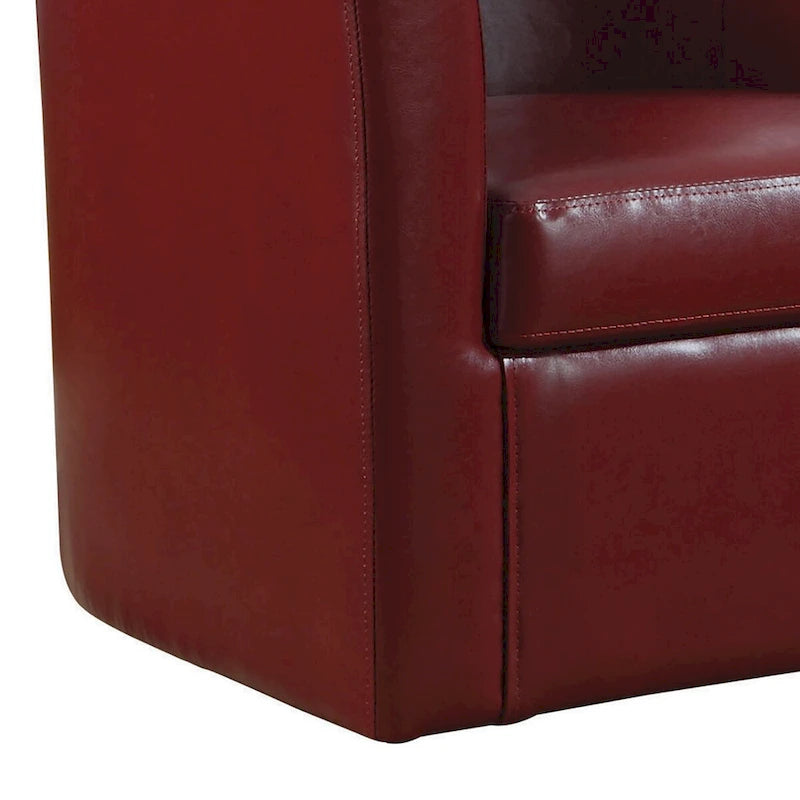 Sillón compacto con respaldo de barril