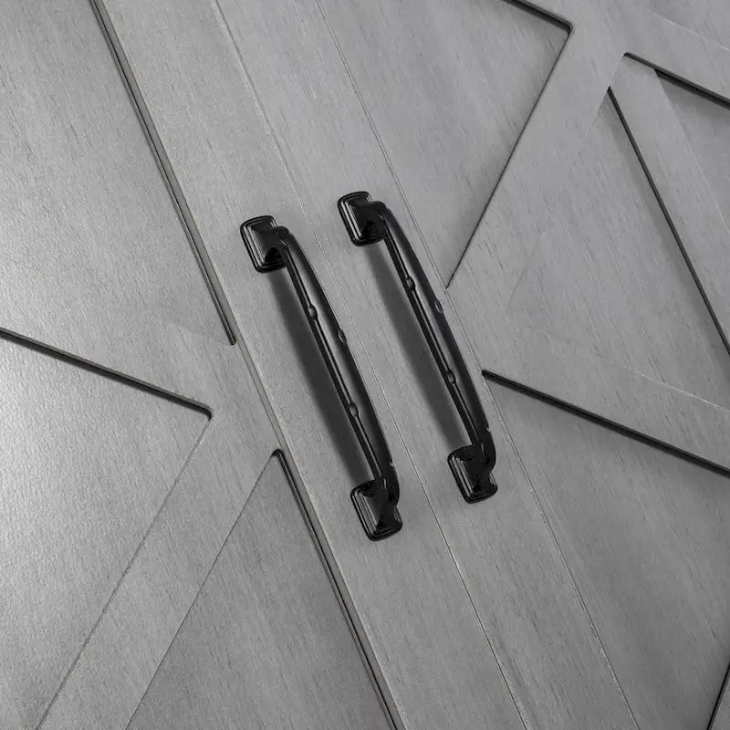 Mueble de TV deslizante con puerta de granero estilo rústico de 58 pulgadas – Para televisores de hasta 65 pulgadas – 58 pulgadas de ancho