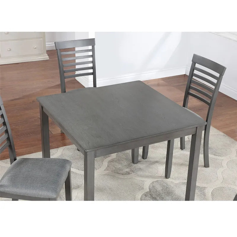 Mesa cuadrada de comedor de madera para 4 personas para espacios pequeños