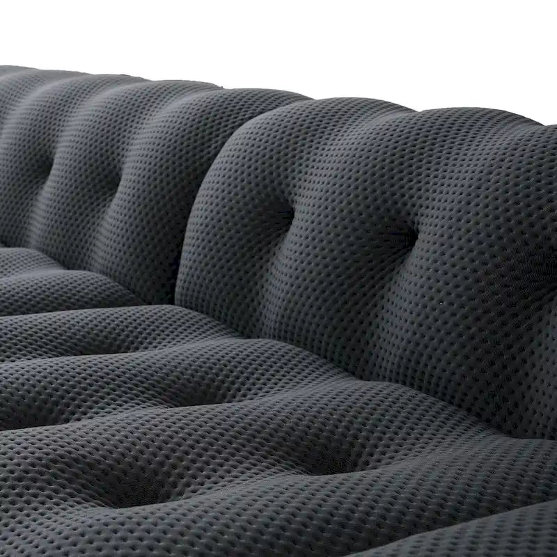 Sofá moderno y cómodo de 3 plazas, sofá de suelo tapizado en tejido 3D, sofá nube para sala de estar, apartamento